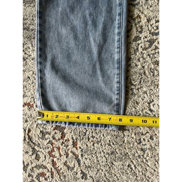 Angels of Difference Light Wash Distressed Straight Leg Jean Sz 10/30 - Picture 9 of 11